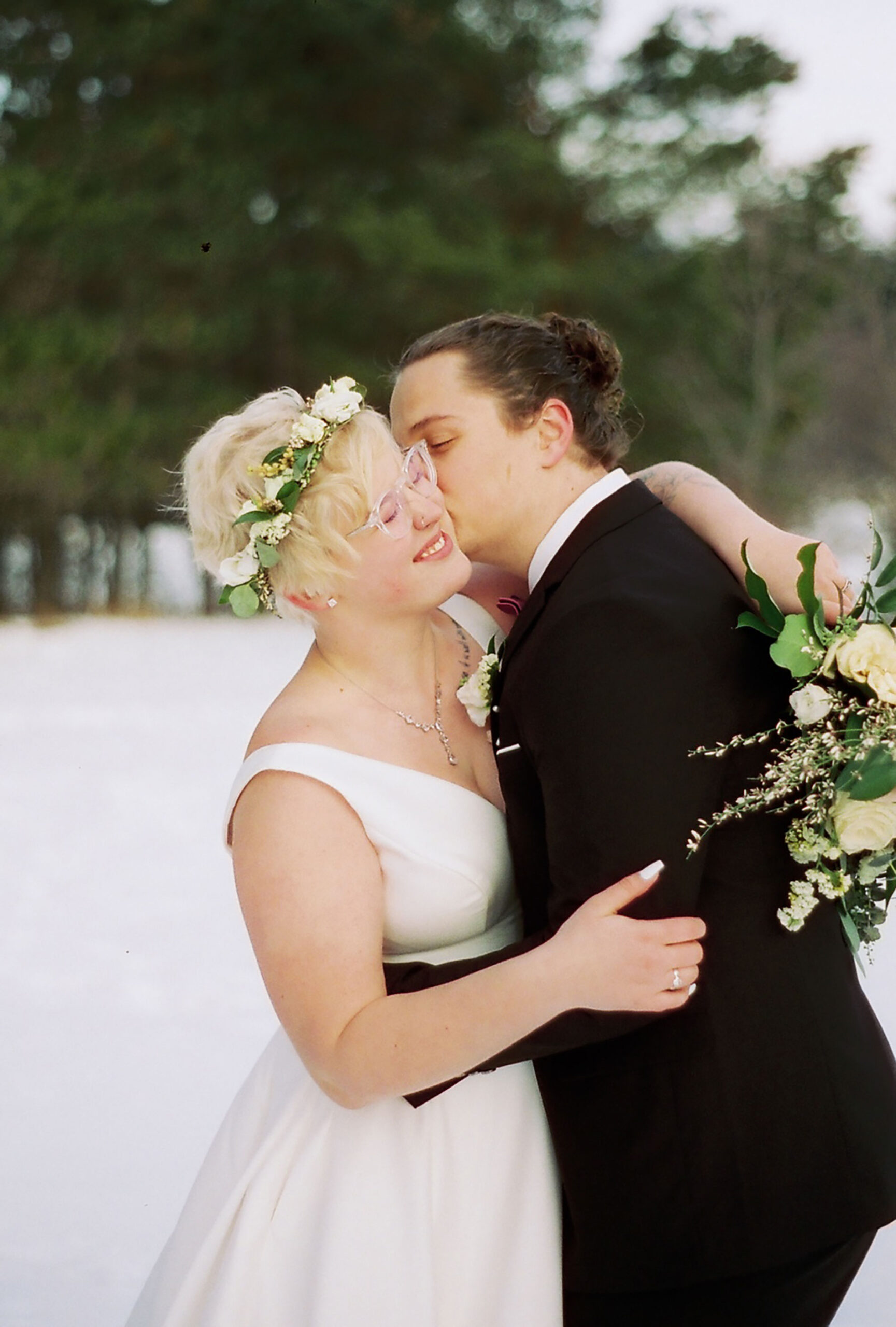 Snowy Central Wisconsin Wedding Photographed by Claire Neville Photography