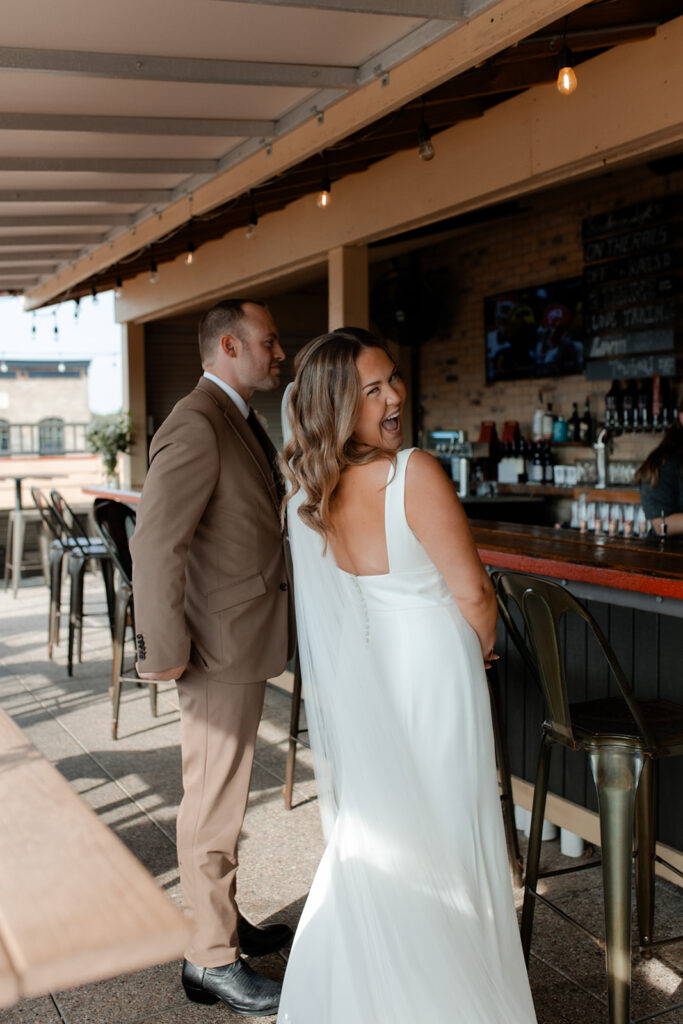 Madison Wisconsin Modern Western wedding photographed by Claire Neville Photography