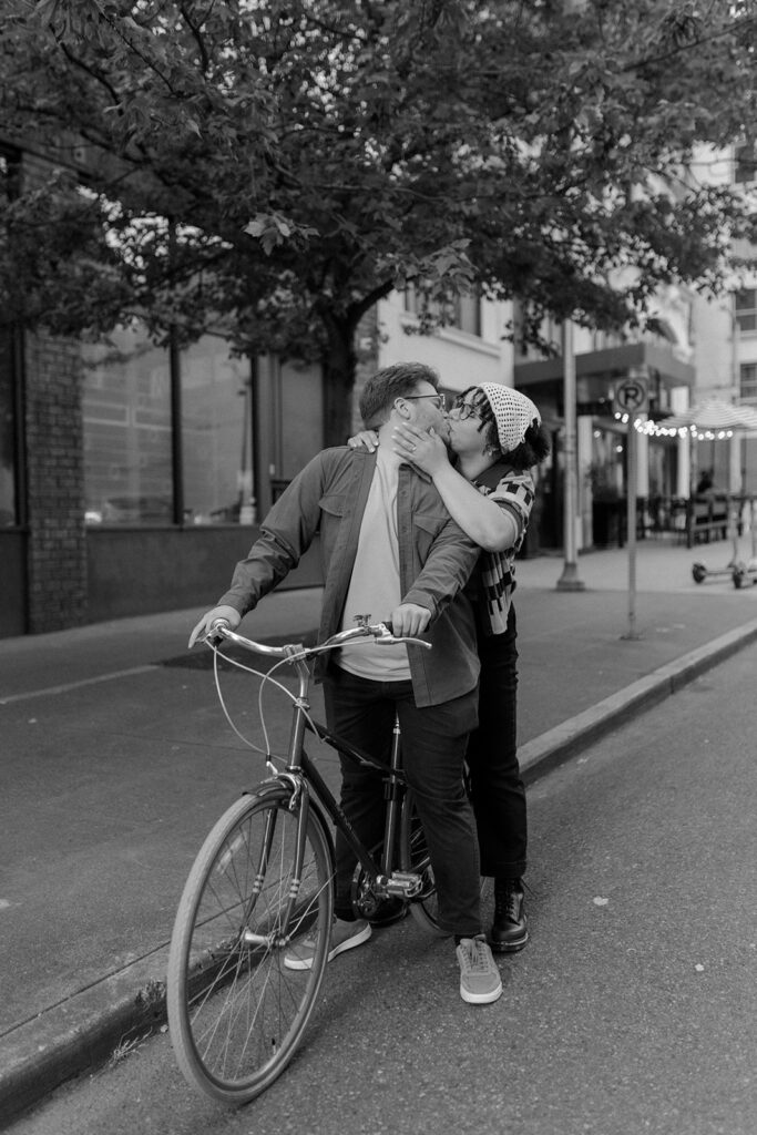 Downtown Seattle Public Market Engagement Session photographed by Claire Neville photography