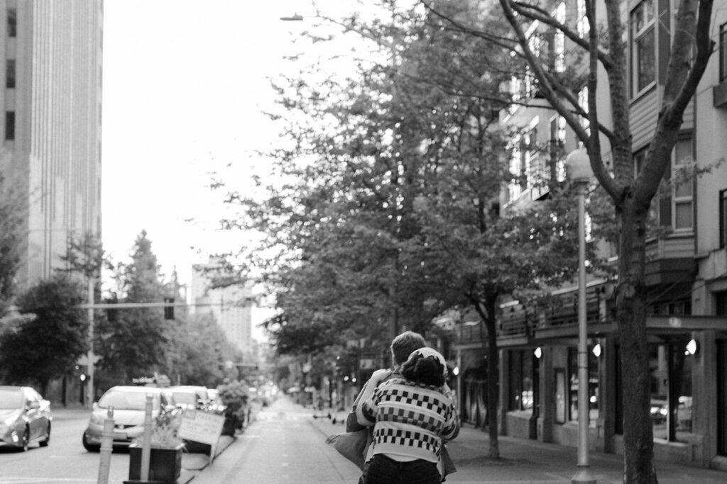 Downtown Seattle Public Market Engagement Session photographed by Claire Neville photography