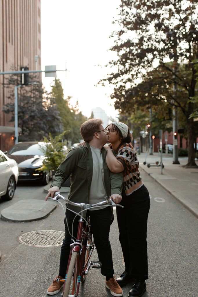 Downtown Seattle Public Market Engagement Session photographed by Claire Neville photography