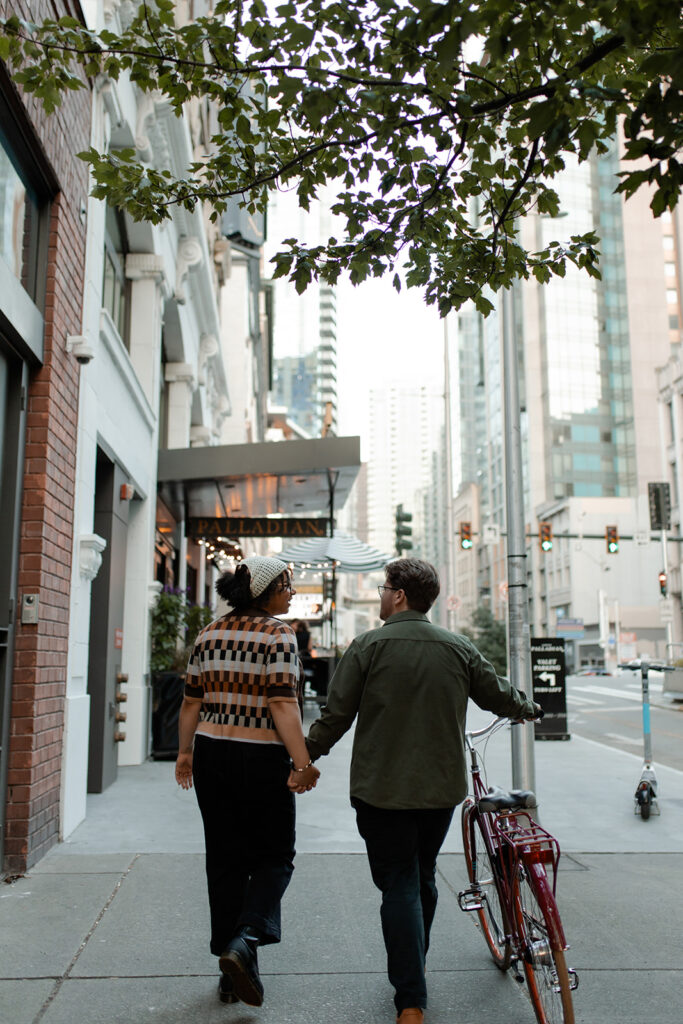 Downtown Seattle Public Market Engagement Session photographed by Claire Neville photography