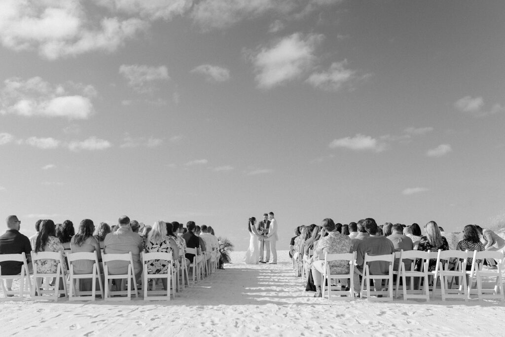 Modern Eclectic Beach wedding in clearwater Florida photographed by Claire Neville Photography