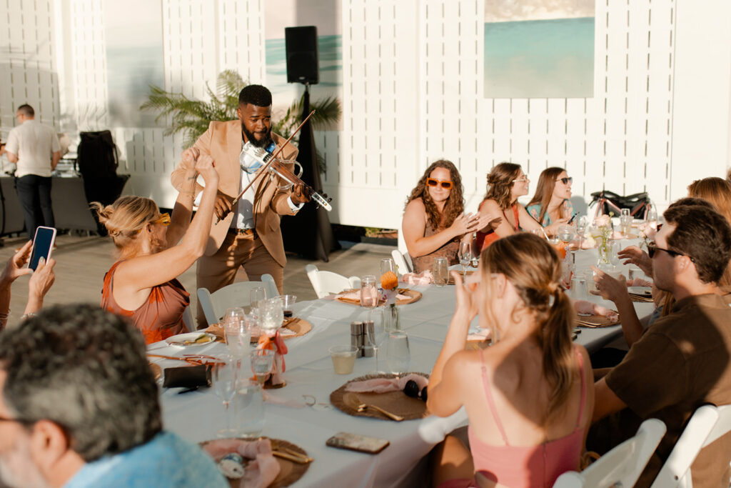 Modern Eclectic Beach wedding in clearwater Florida photographed by Claire Neville Photography